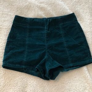 Urban Outfitters Kimchi Blue Velvet Shorts